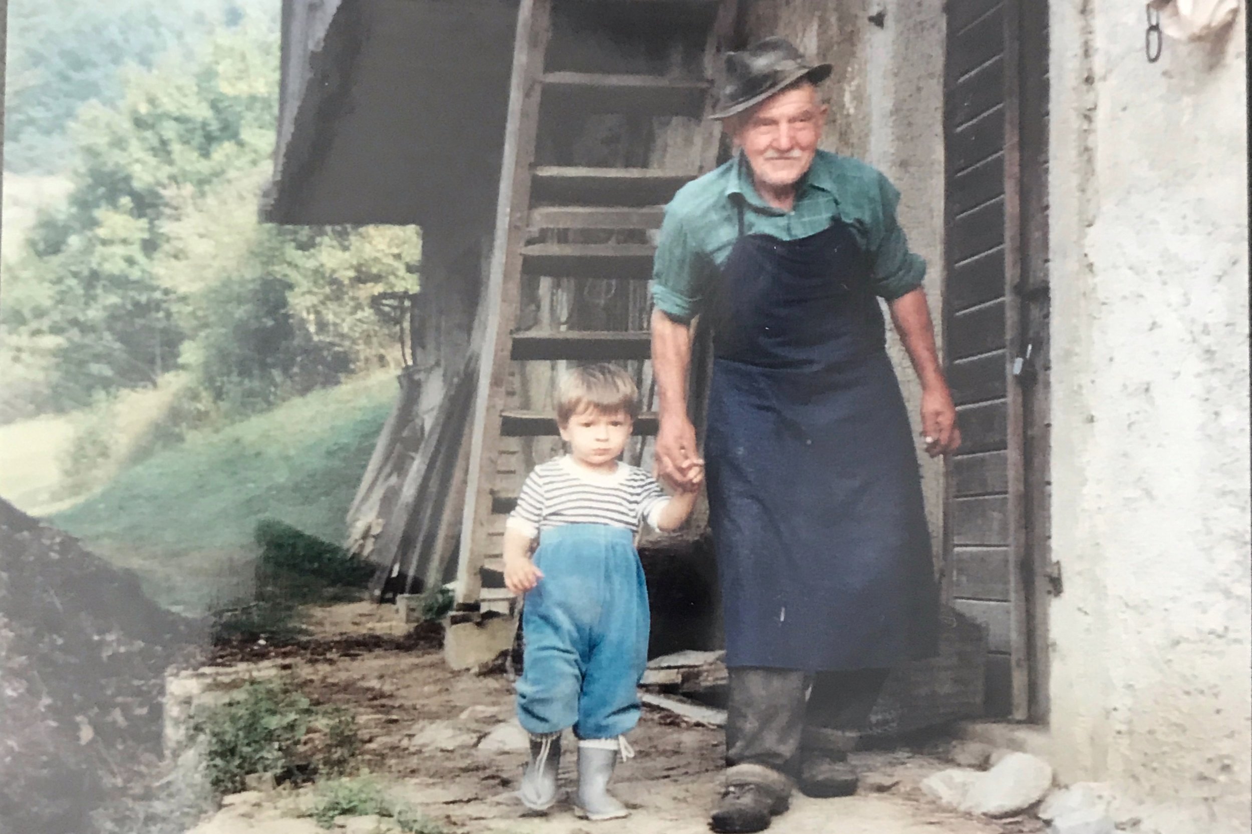 A New Favorite Picture - Stariata (Grandpa) Gorenć with K’s cousin Alex
